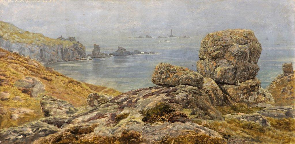 Detail of The Land's End, Cornwall by John Brett