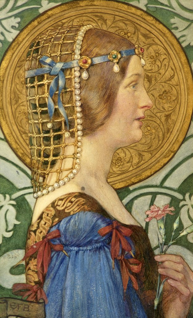 Detail of If I Could Have That Little Head of Hers [...] by Eleanor Forescue Brickdale