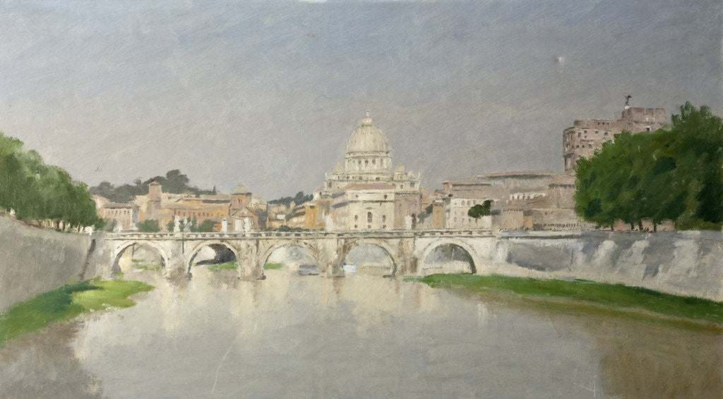 Detail of View in Rome by Henry Marvell Carr