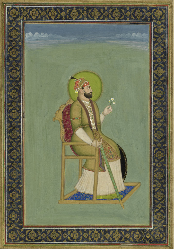 Detail of The Mogul Emperor Farrukhsiyar by Indian School