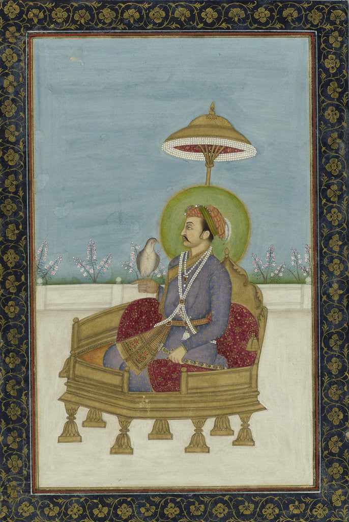 Detail of The Mogul Emperor Jahangir by Indian School