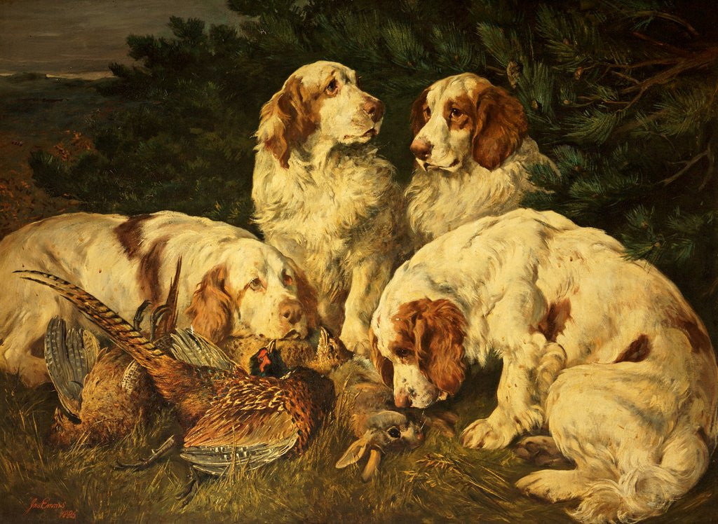 Detail of Faithful Friends by John Emms