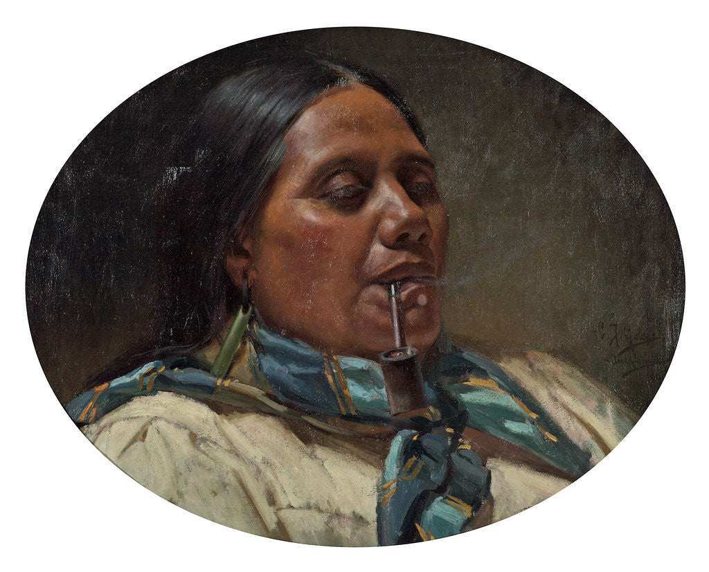 Detail of Maori Woman by Charles Frederick Goldie