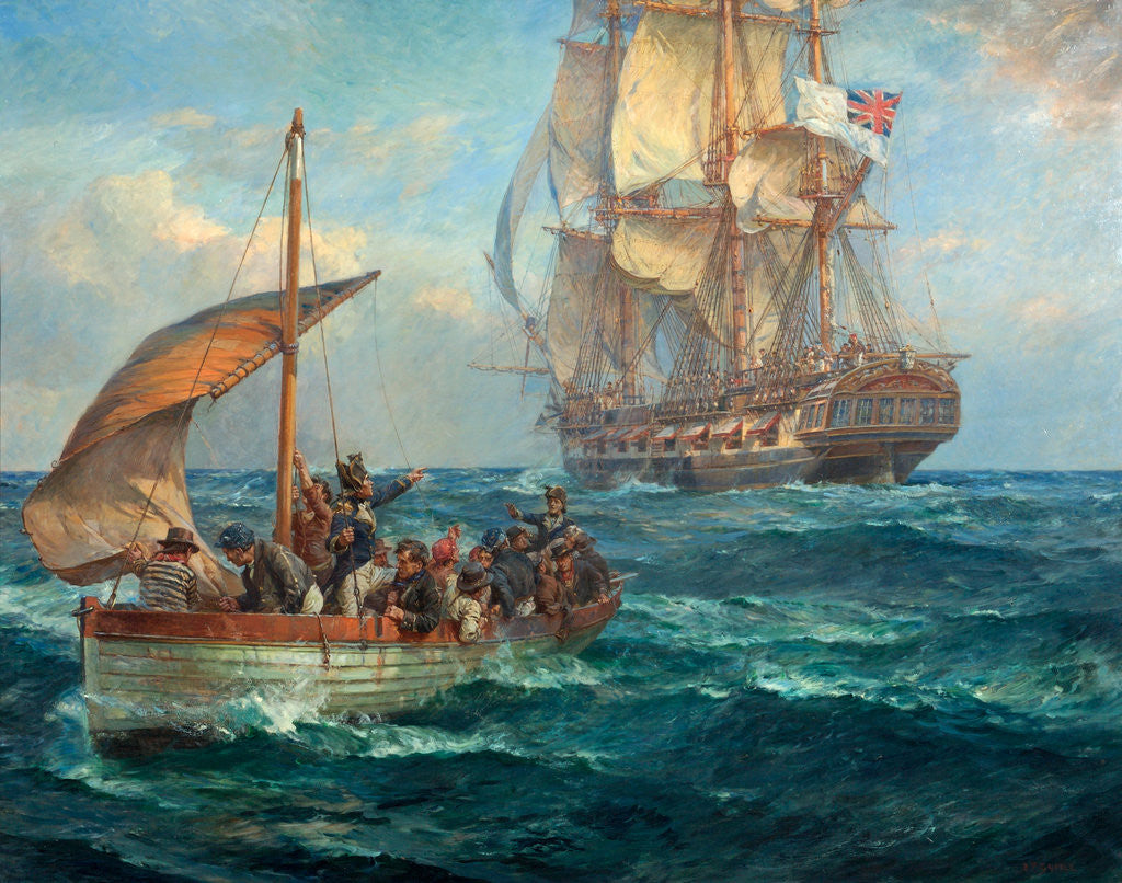 Detail of The Loyal Men of the 'Bounty' by Bernard Finnigan Gribble
