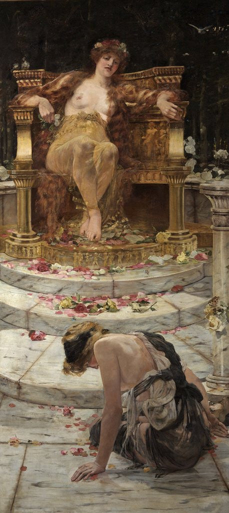 Detail of Psyche at the Throne of Venus by Edward Matthew Hale