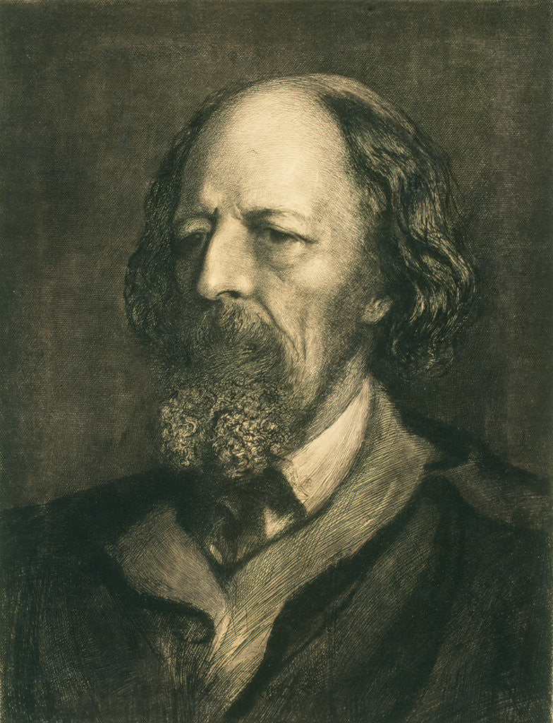 Detail of Alfred Lord Tennyson by Sir Hubert von Herkomer
