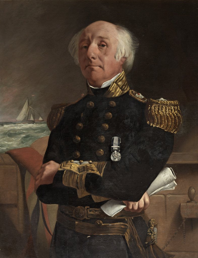 Detail of Admiral John Edward Walcott CBE MP 1857 by Lewis Holloway