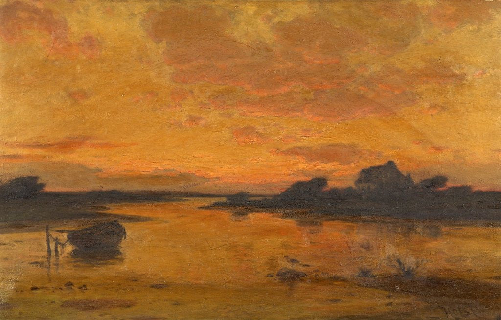 Detail of Towards Sunset [near Southampton Water] by Lauritz Holst