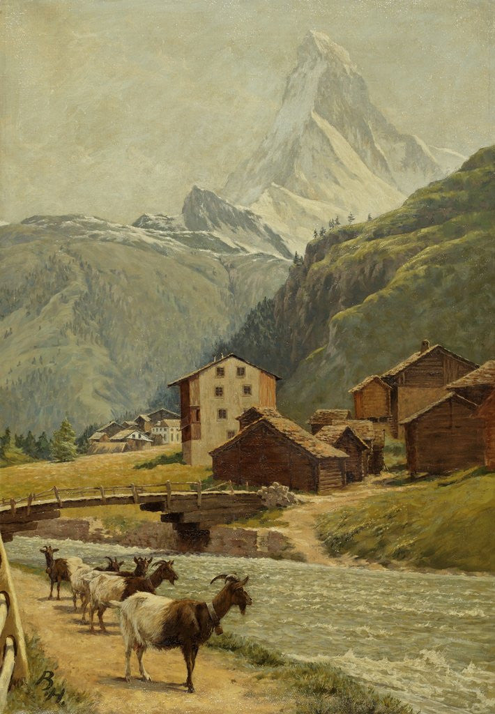 Detail of The Matterhorn from the Environs of Zermatt by Bryan Hook