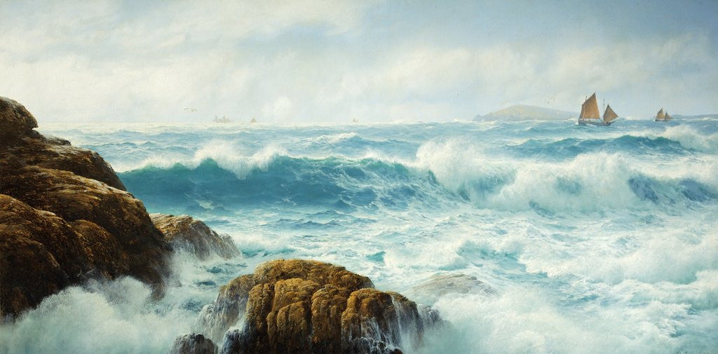 Detail of A Breezy Day, Cornwall by David James