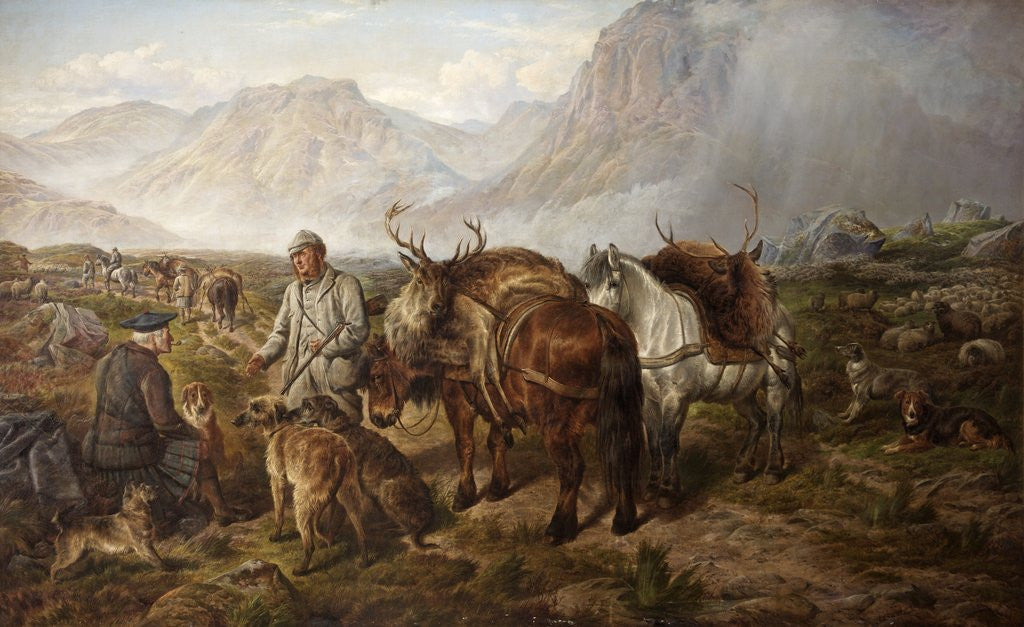 Detail of Bringing Home the Deer by Charles Jones