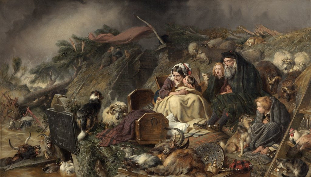 A Highland Flood by Edwin Henry Landseer