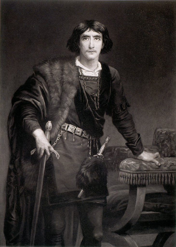 Detail of Irving as Hamlet by Edwin Longsden Long