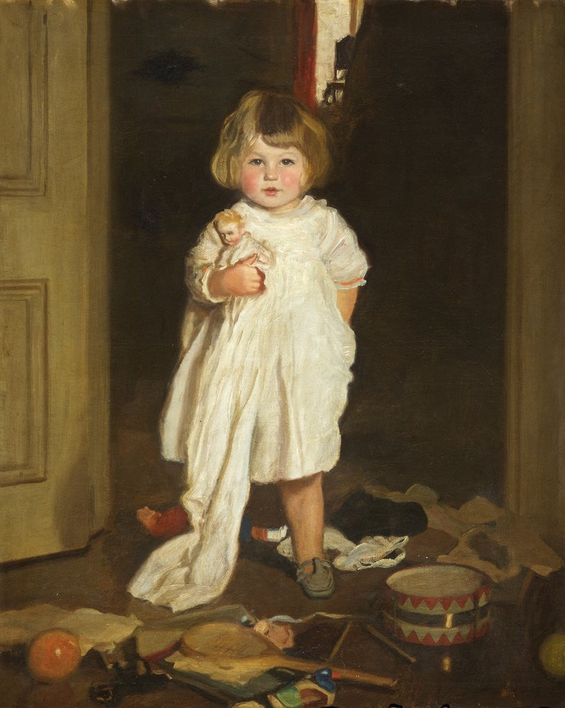 Detail of Annabel and Her Toys by Harrington Mann