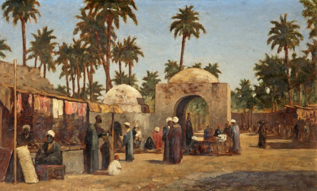 Detail of Bazaar, Assouan by Edward Mills