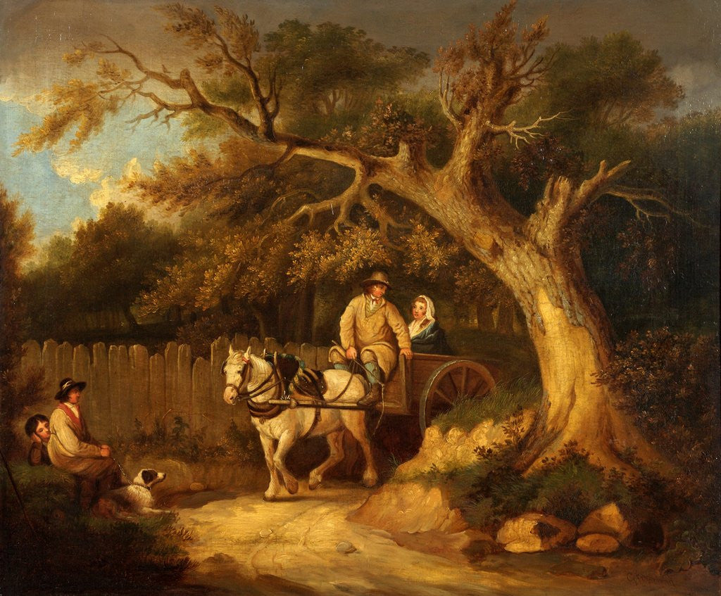 Detail of Through the Wood by George Morland