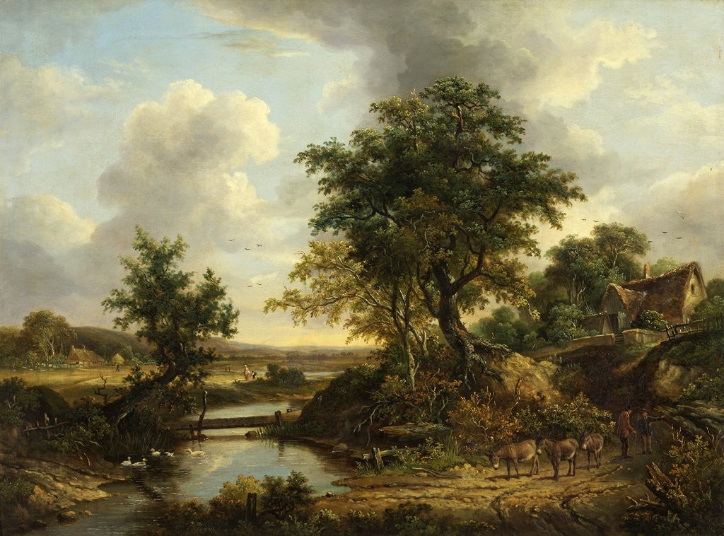 Detail of River Scene 1830 by Anonymous