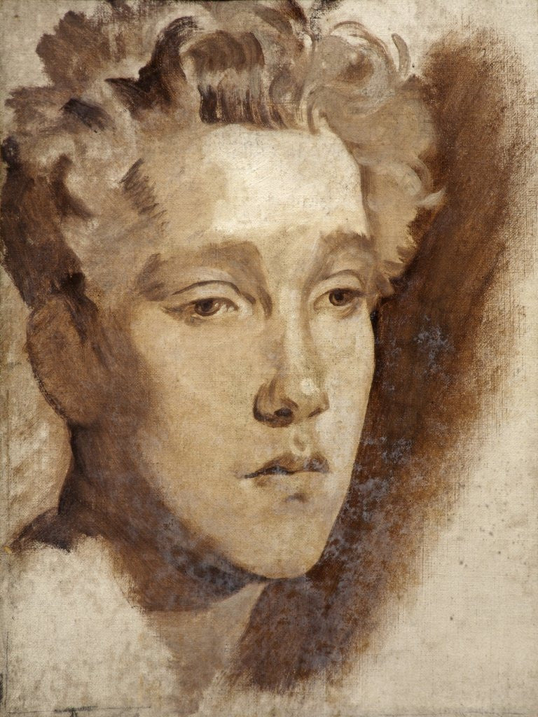 Detail of Study of a Young Man by Glyn Warren Philpot