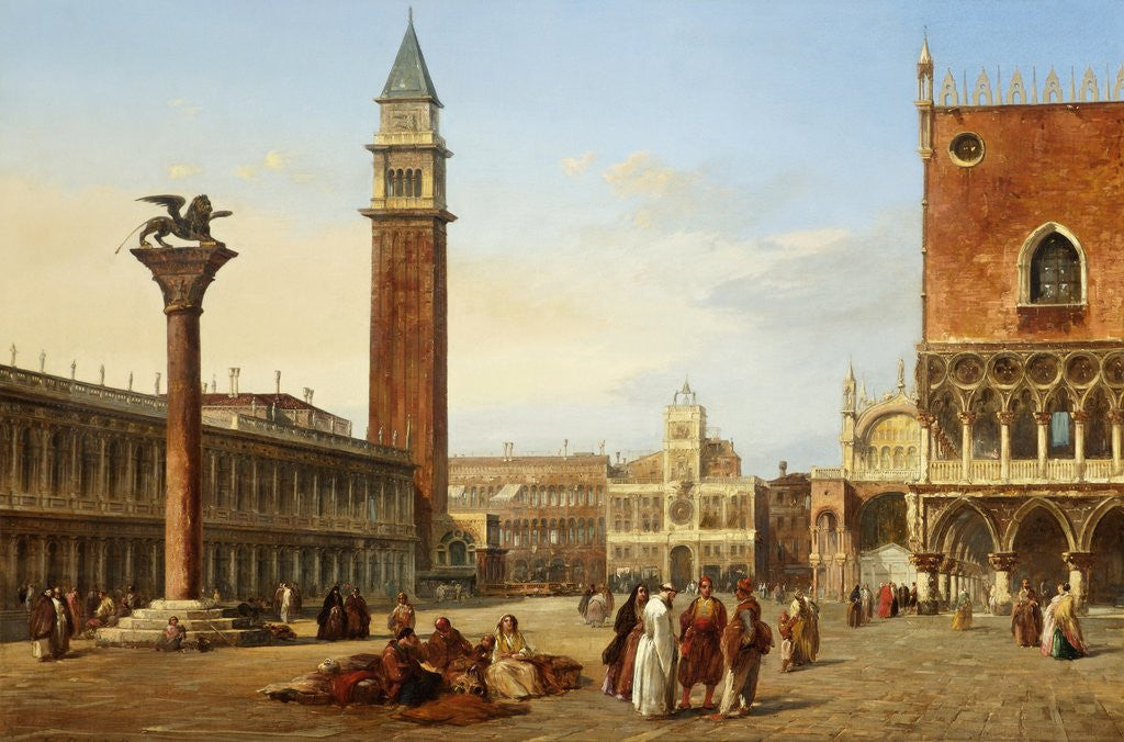 Detail of Piazzo San Marco by Edward Pritchett