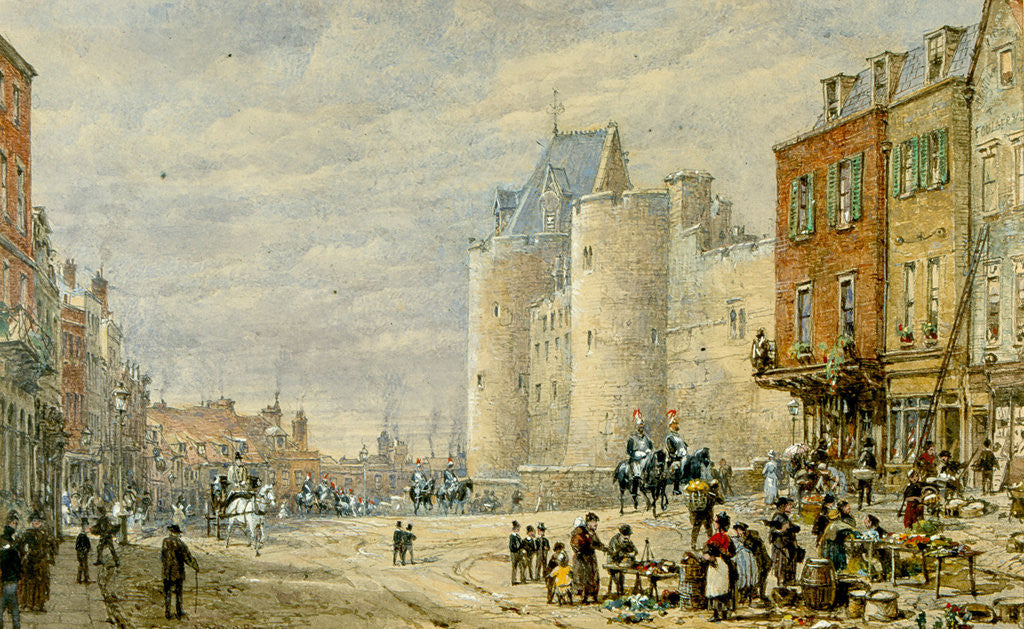 Detail of High Street, Windsor by Louise Rayner