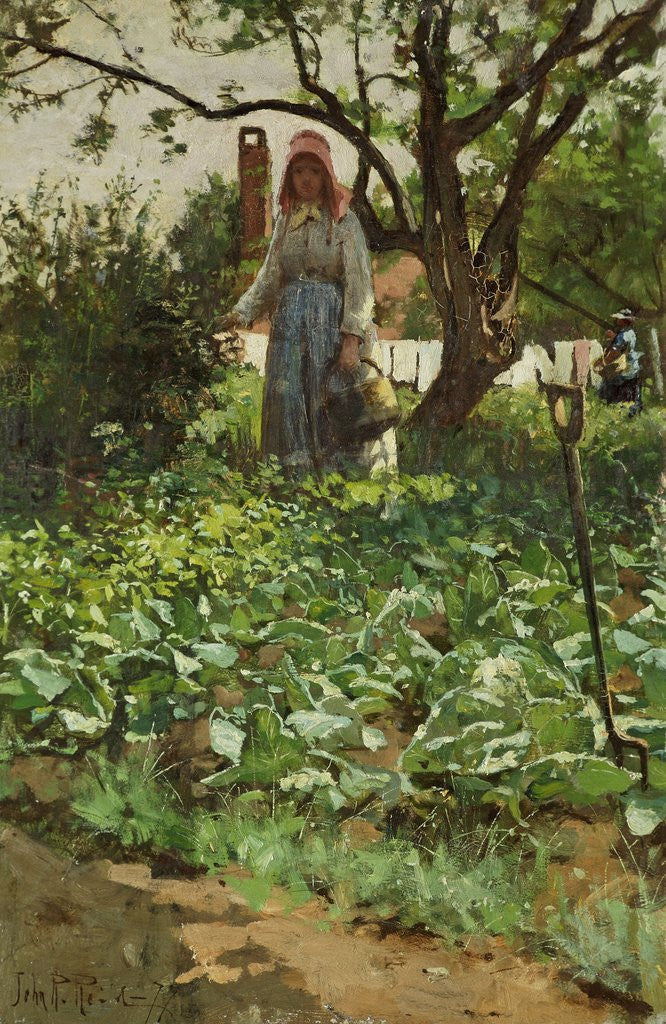 Detail of In the Cabbage Patch by John Robertson Reid