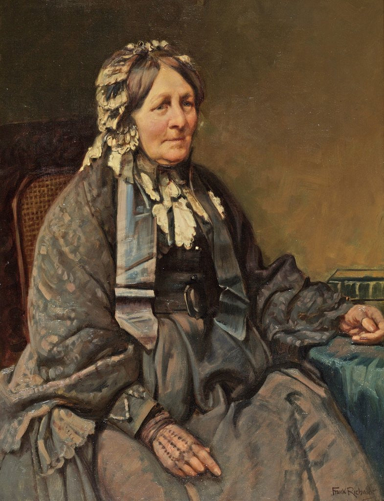Detail of Mrs Samuel Cotes by Frank Richards
