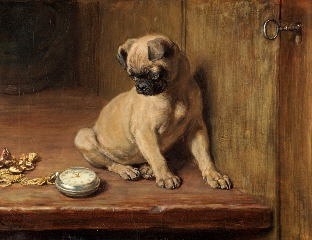 Detail of Tick-Tick by Briton Riviere