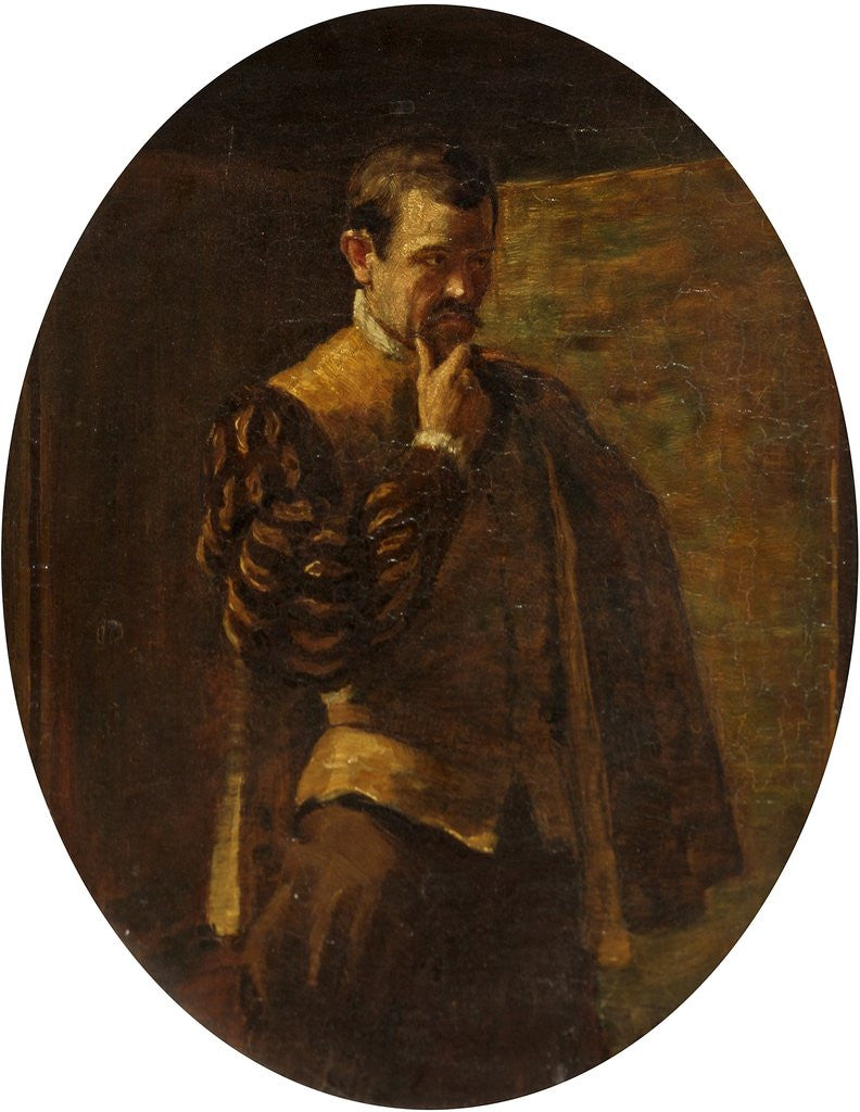 Detail of Frank Tyars as Borachio in 'Much Ado About Nothing' by Sir Johnston Forbes Robertson