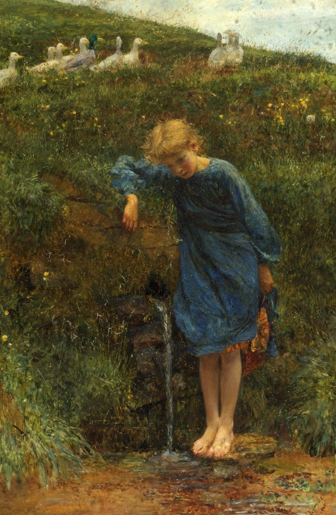 Detail of Reflections at the Spring by Lionel Percy Smythe