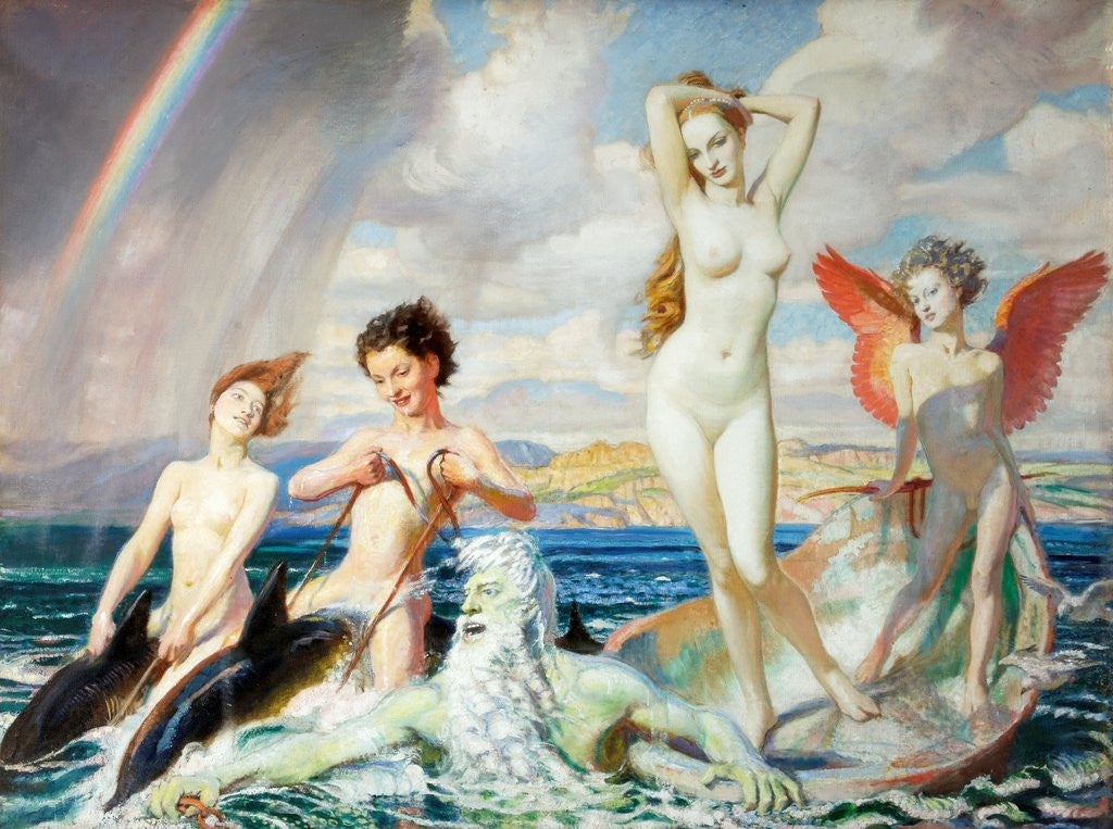 Detail of The Birth of Venus by George Spencer Watson