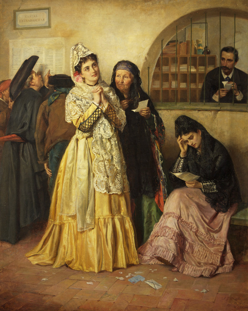 Detail of Good News and Bad News by John Bagnold Burgess