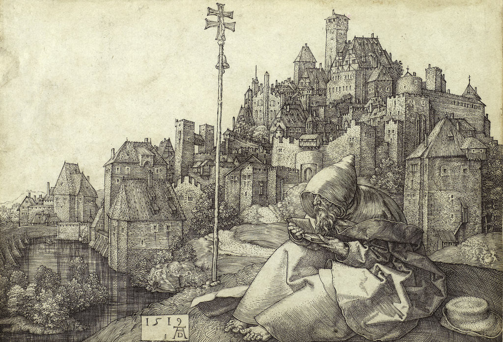 Detail of St. Anthony the Hermit by Albrecht Dürer