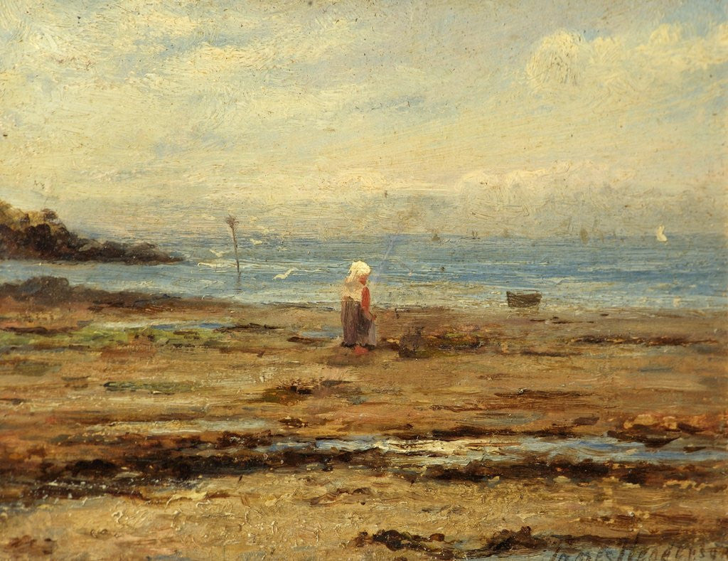 Detail of Girl on a Shore by James Henderson