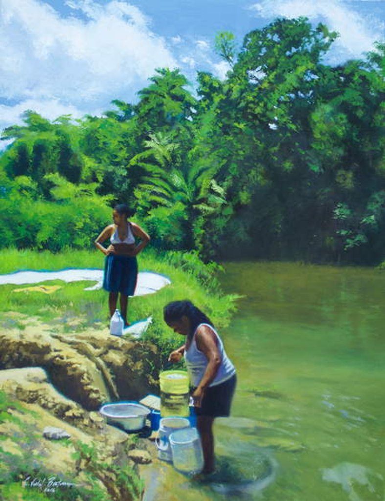 Detail of Blue Day, 2016 by Colin Bootman