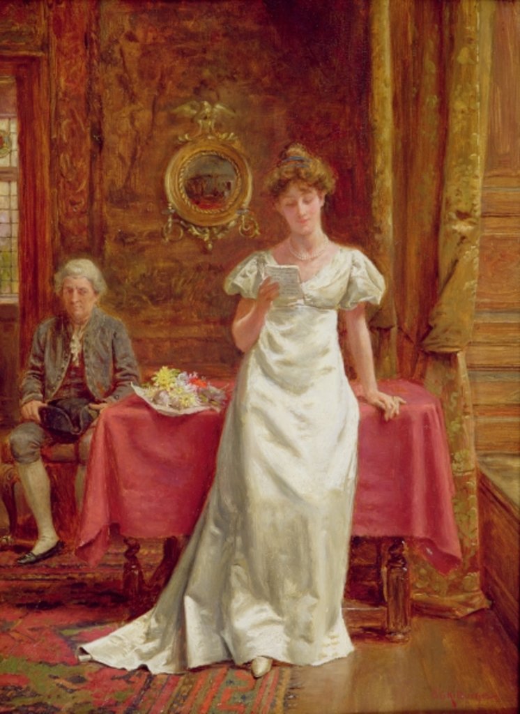 Detail of Waiting for an Answer by George Goodwin Kilburne