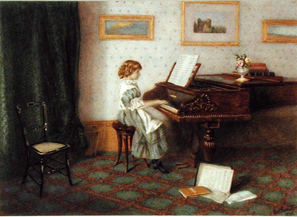 Detail of At the Piano, 1876 by Esther H. Jones