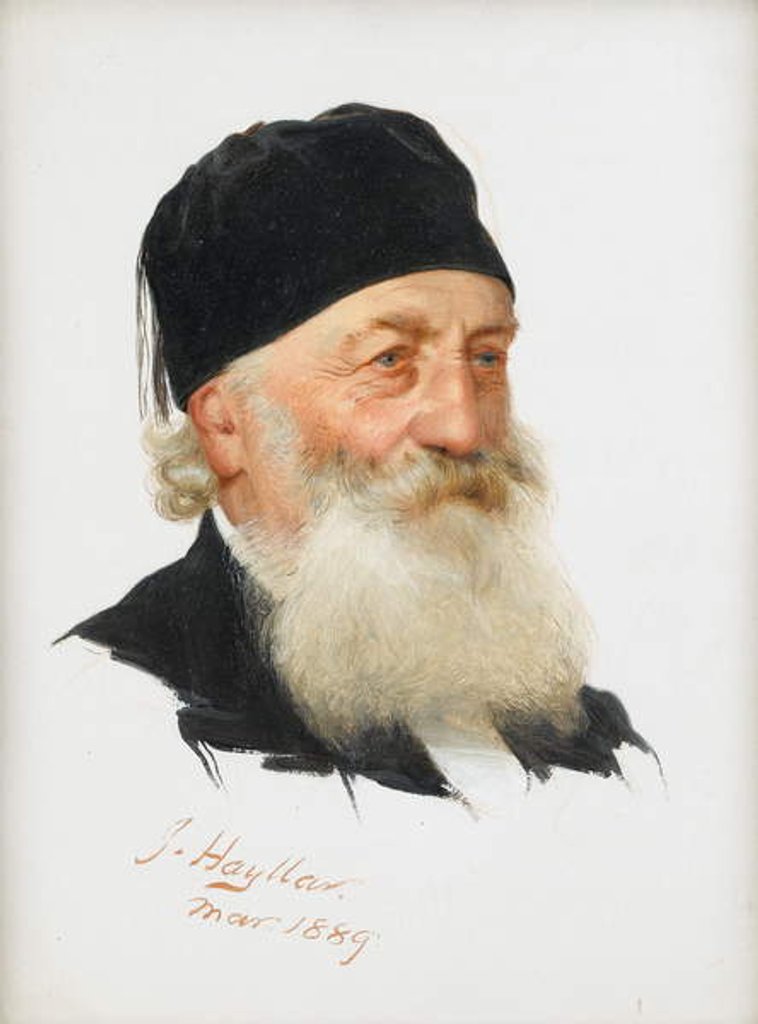 Detail of Study of a Bearded Gentleman, 1889 by James Hayllar