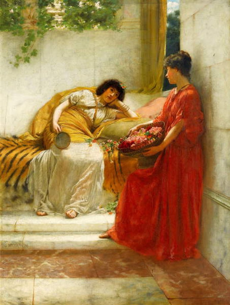 Detail of Idle Moments in Ancient Rome by George Morton