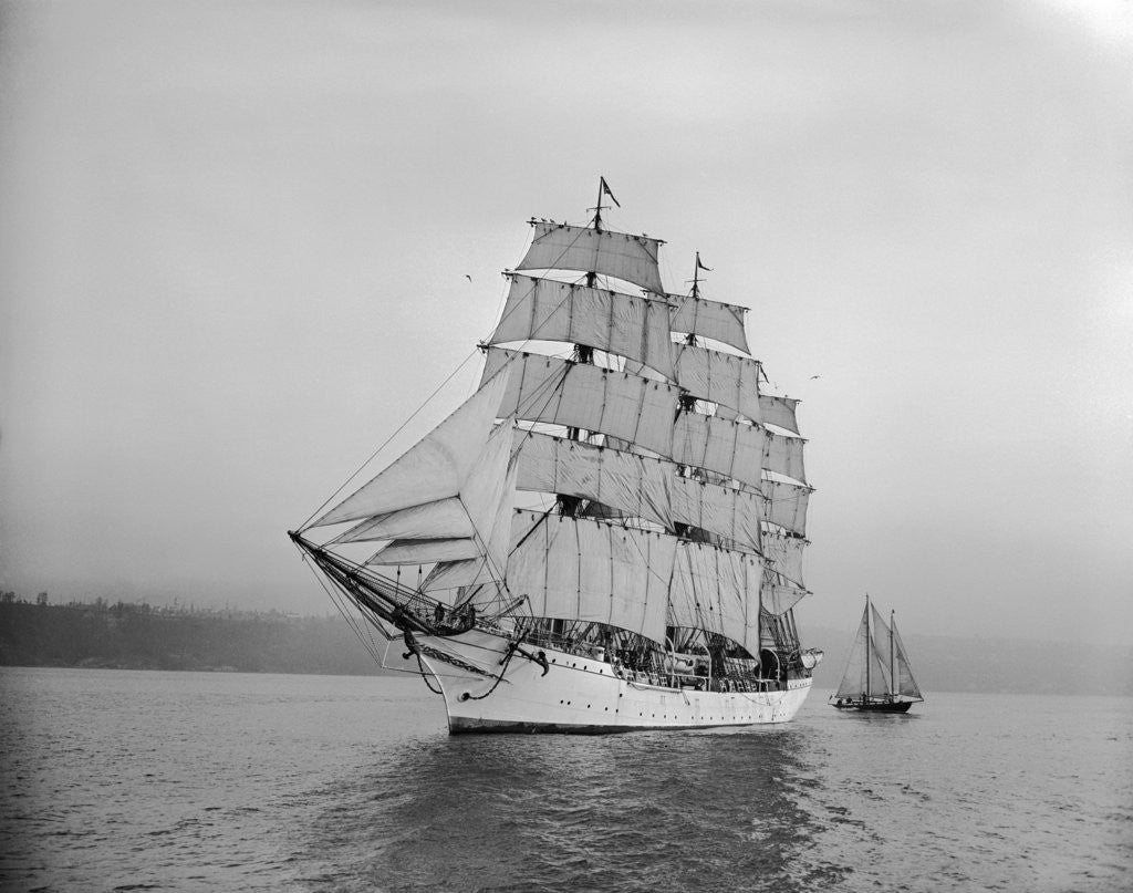 Detail of Danish Schooner Danmark by Anonymous