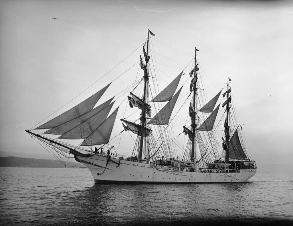 Detail of Danish Schooner Danmark by Anonymous