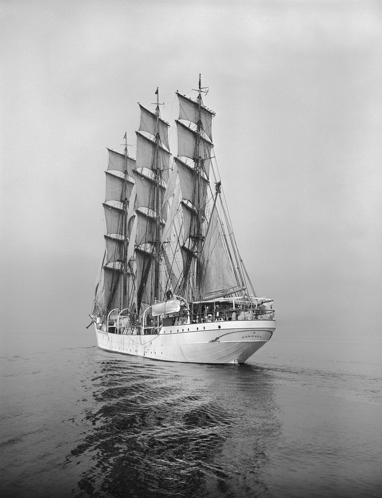 Detail of Danish Schooner Danmark by Anonymous