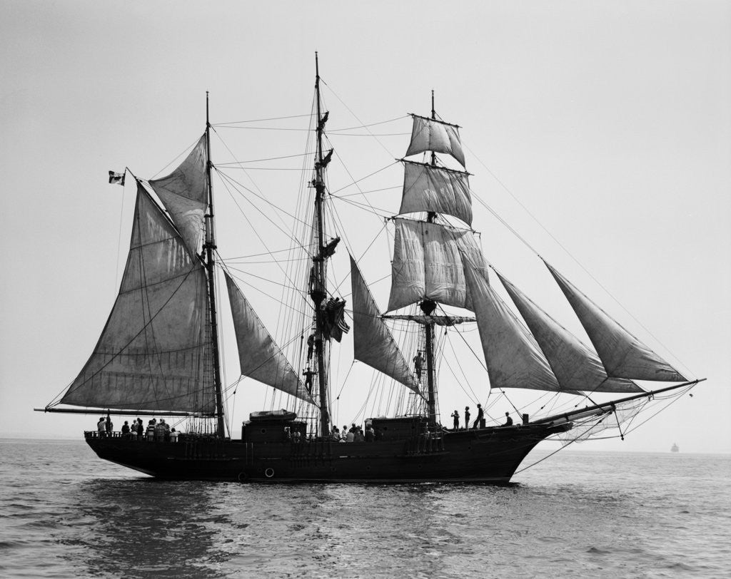 Detail of Bounty II Sailing Ship by Corbis