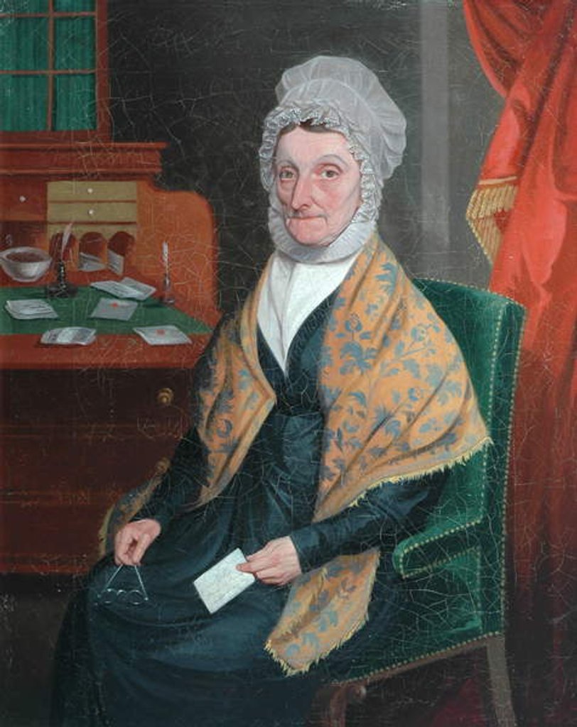 Detail of Mrs Martha Cooke, c.1830 by William Gibbs