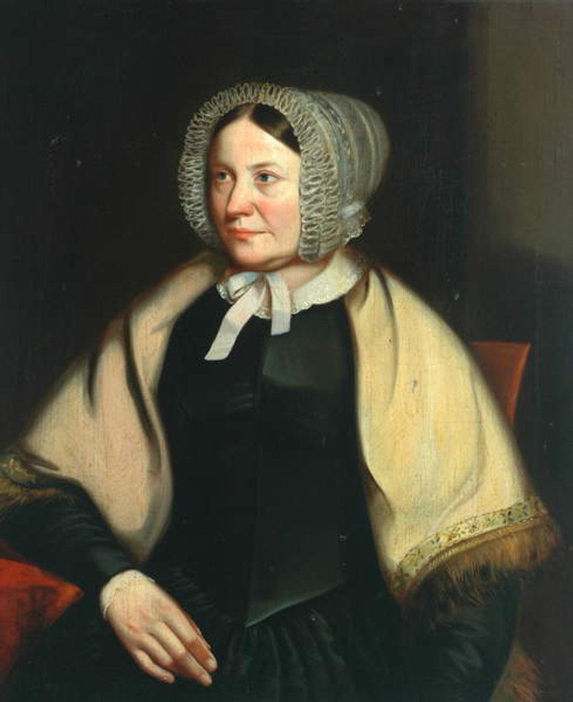 Detail of Mary Holmes, Wife of John Holmes, Grocer in Keighley by John Hunter Thompson