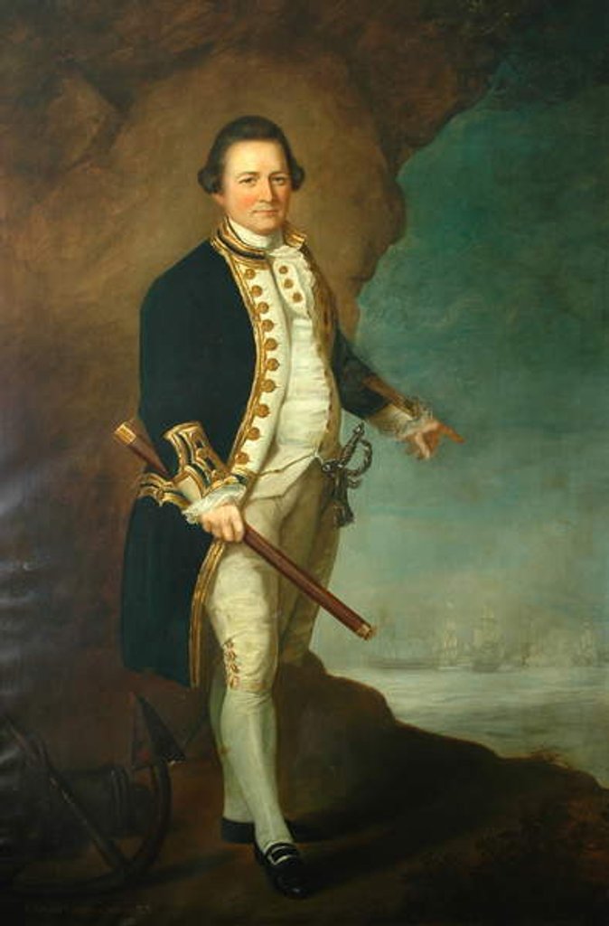 Detail of Captain Wood of Bolling Hall, 1770 by Dominic Serres