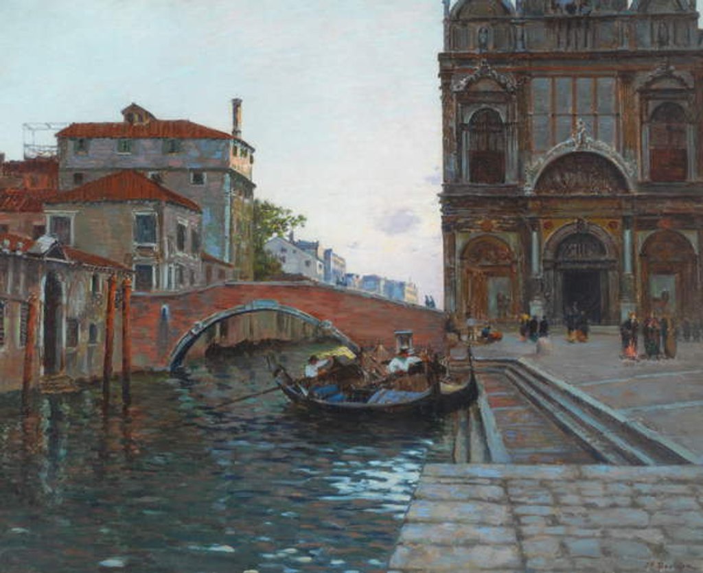 Detail of L'Ospedale, Venice by Joseph Felix Boucher