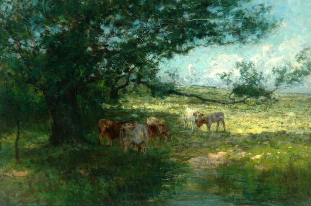 Detail of In the Meadows, Evening by William Charles Estall