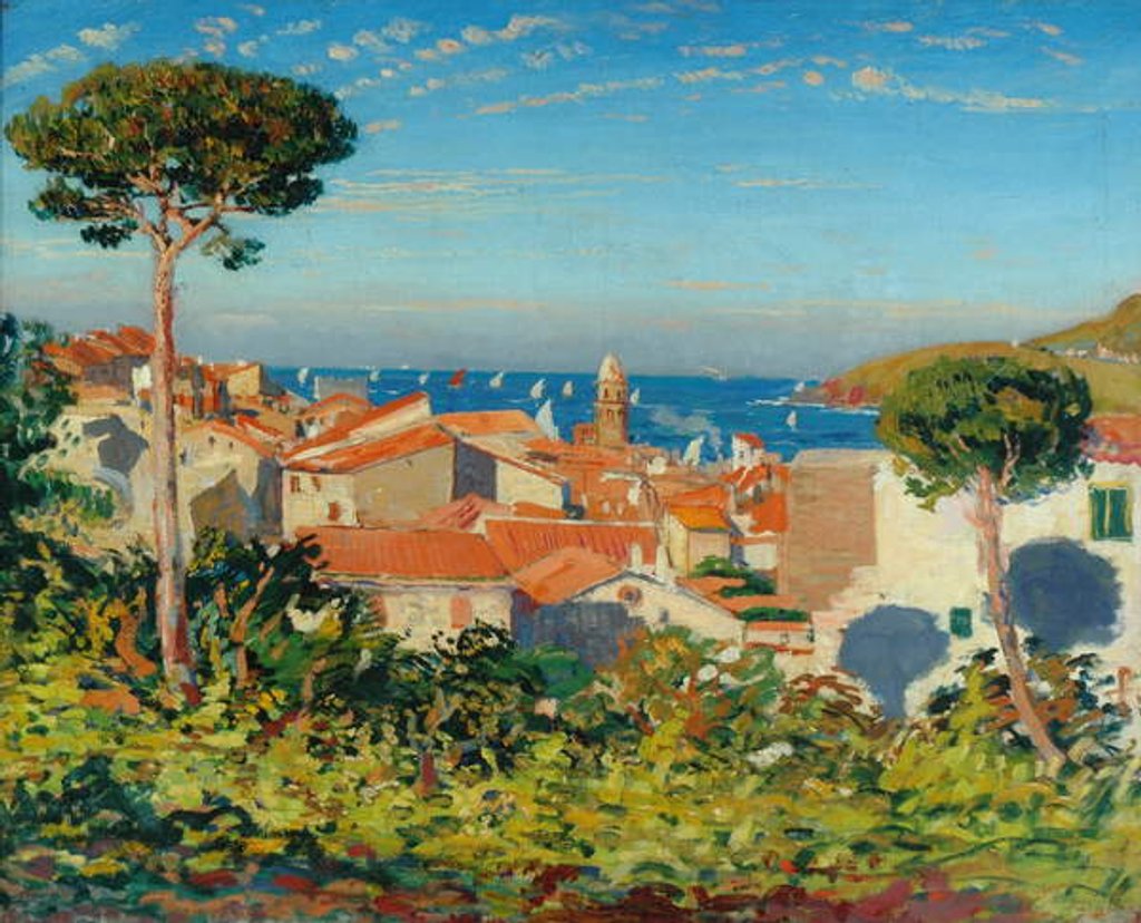 Detail of The Town of Collioure, c.1908 by James Dickson Innes