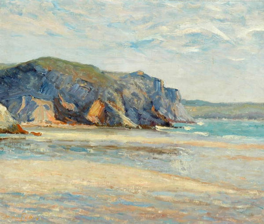 Detail of La Plage à Morgat, Finistère, 1899 by Maxime Emile Louis Maufra
