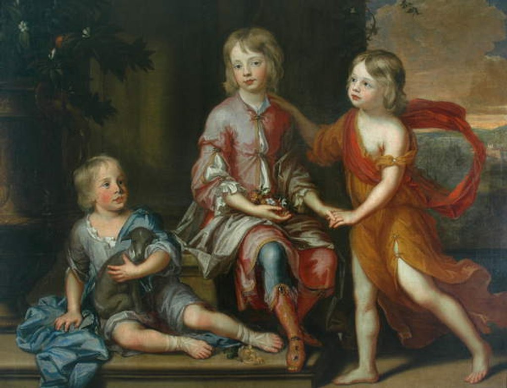 Detail of Children of the Howard Family by Godfrey Kneller